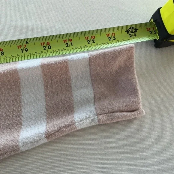 J Crew Women Striped Dog Graphic Sweater Pink White Long Sleeve Crew Neck Size S - Picture 6 of 10